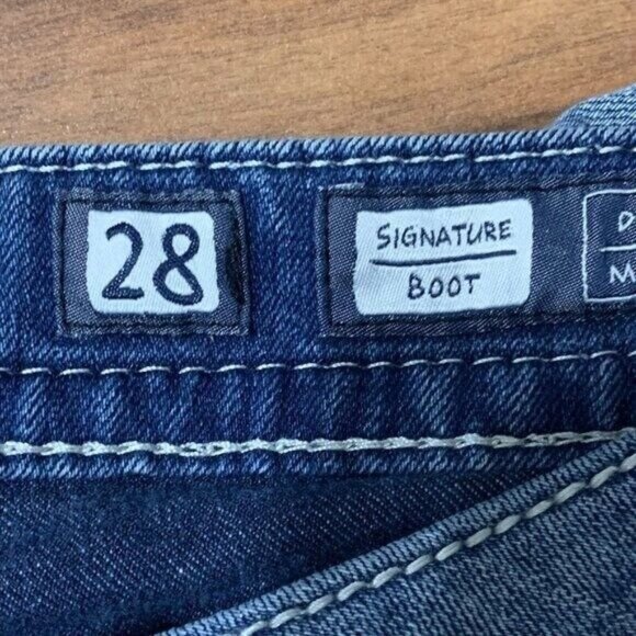 Miss Me Signature Bootcut Jean Low Rise Embroidered Beaded Denim Pant 30" - Picture 10 of 16